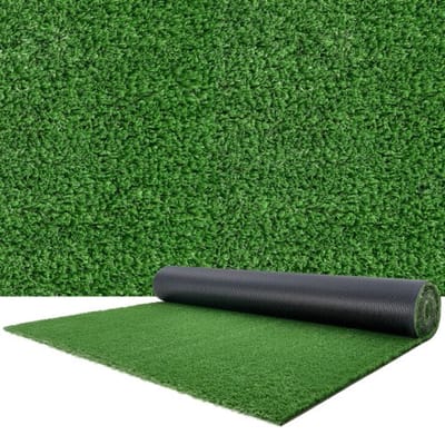 VEVOR Kunstgras 304,8 x 91,44 cm Kunstgrasmat met een poolhoogte van 1,5 cm, Kunstgrasmat met drainagegaten, Snijbaar kunstgras, Kunstgrasmat voor balkon, terras, tuin en binnengebruik