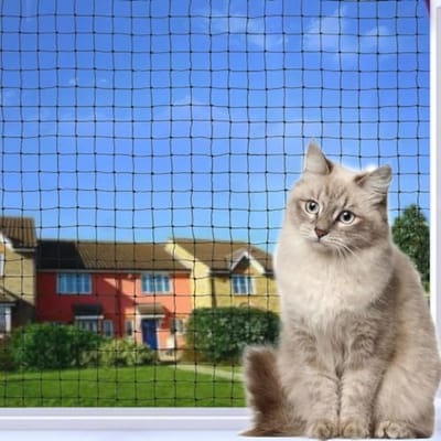Kattennet voor balkon - Versterkt, UV-bestendig, Robuust en Beschermend 4x3m