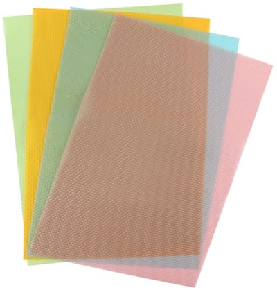 Dailygoods- Koelkastmat 10 Stuks - Antislip - Plankvoering - Lade/Placemat - Onderzetter - Tafelmat - Siliconen Materiaal - Plankmat
