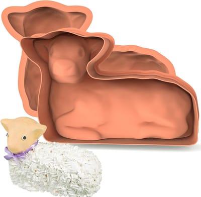 3D Lamscake Vorm van Siliconen voor Pasen - Grote Bakvorm voor Lamscake, Ideaal voor Feestdagen en Decoratie