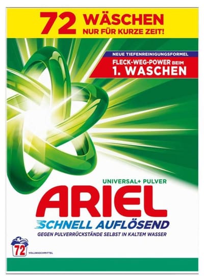 Ariel Poeder Regular 3,96 kg - 72 Stuks