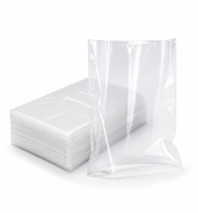 Inpakr Transparante LDPE Zijvouwzakken - 1000 Stuks - 14 x 4 x 50 cm - 20 Micron