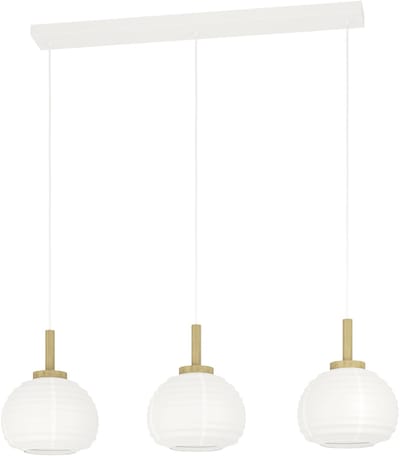 EGLO Summerhill Hanglamp - E27 - 92,5 cm - Wit|Bruin - Papier