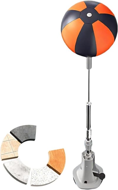 Boksstation Pijler - Trainingspilaar - Cardio Training - Dynamische Veerslag - 188 cm Hoog - Meerkleurig