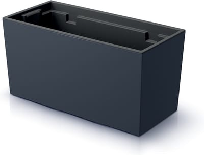 Prosperplast Urbi Case - Bloempot met inzet - Antraciet / Kunststof