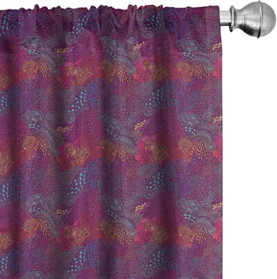 ABAKUHAUS Boho Voorhangen – Lichtdonker 2x75x245 cm – Multicolor