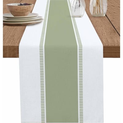 Moderne Eenvoudige Stijl Linnen Tafel Runner Commode Sjaal Tafel Decor Boerderij Geometrische Strepen Tafel Lopers Feest Decoratie 150x33cm