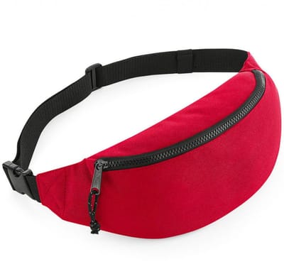 Heuptas - Buideltas - Fanny pack - Festivaltasje - Reistasje - 35 cm - 2,5 L - Belt bag - Verstelbaar - Lichtgewicht - Rood - Wandeltasje / Hike tas - Feesttasje - Jonyx