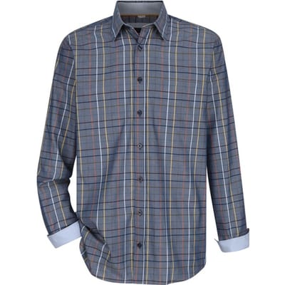 Babista herren Overhemd - 39/40 - blauw - Plus Size
