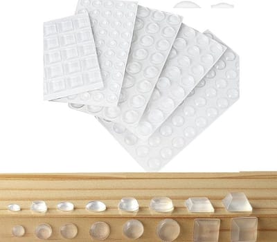 316 Stukken Rubber Buffer - Beschermende Buffer - Transparante Meubelbuffer - Zelfklevende Geluidsreductie Pads - Tarnish Buffer voor Deuren - Kasten - Meubels (8 Maten)