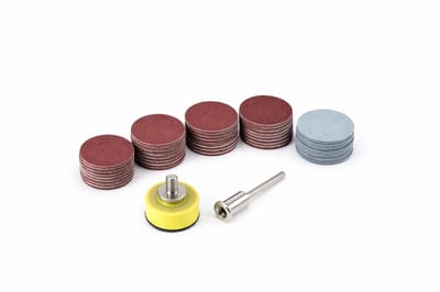 JustValue Schuurpapier Set Geschikt voor Dremel - 100 Stuks - Multitool Accessoires - Schuurmachine Tools - Rood