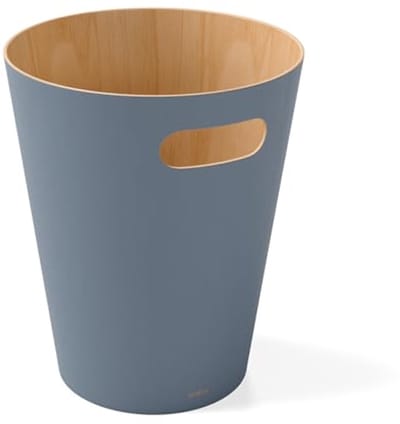 Houten Afvalbak voor Kantoor en Woonkamer - 7.5L Capaciteit, Twee Kleurig