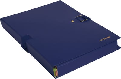 Exacompta 10x Extensor® Balacron - Map met uitrekbare rug en klep - 24x32 cm - Blauw - 22003E