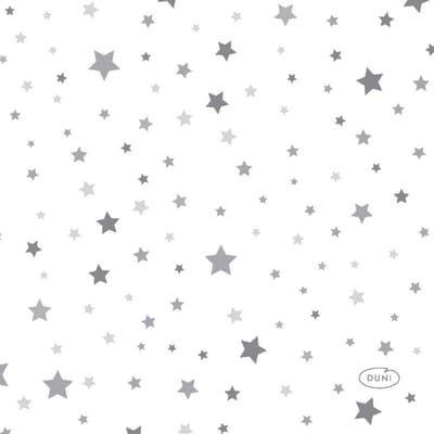 Servetten Silver Stardust 24 x 24 cm
