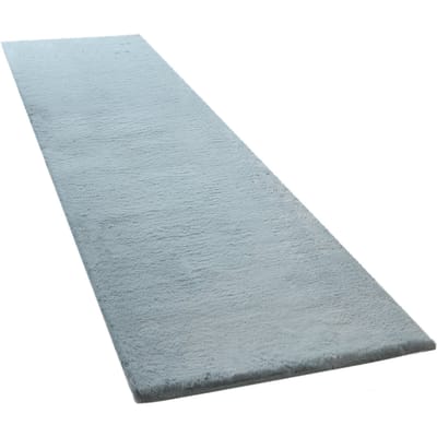 Vachtkleed Fluffy turquoise 80x300 cm