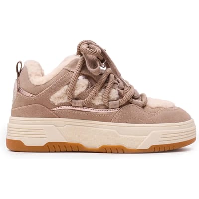 Steve Madden Boomer-f Sneakers Sand Multi Maat: 39 | Sneakers Outlet | Dames | Beige