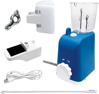 Elektrisch Vlechtapparaat - Automatische Vlechter - Sieraden Maken - Efficiënte Knutseloplossing - 145 x 11 x 16 cm - Blauw