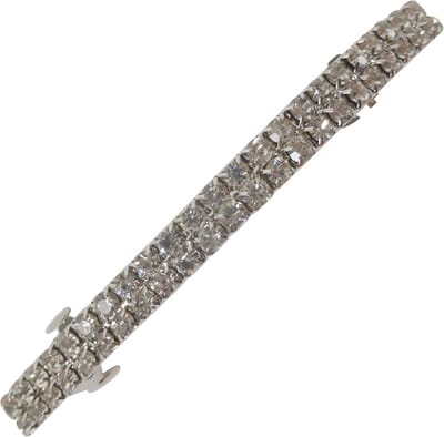 Le Sjalerie Dames Speld Haarspeld  zilver met strass steentjes Feest Haarmode  Kids Meisje