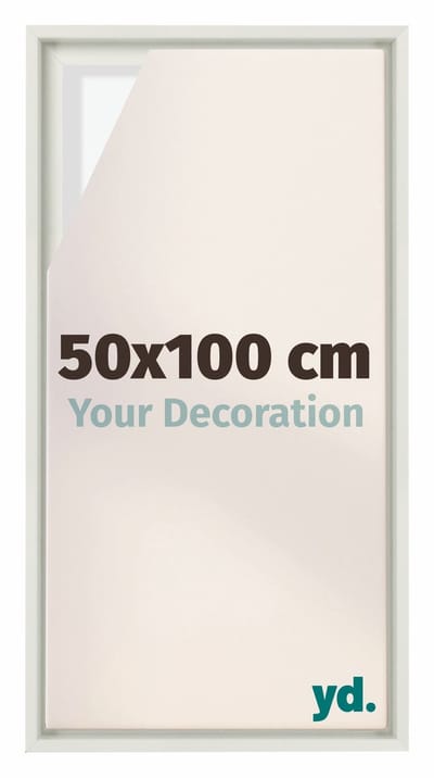 Your Decoration - Baklijst 50x100 cm - Wit Mat - Baklijst voor Canvas - MDF - Lyon