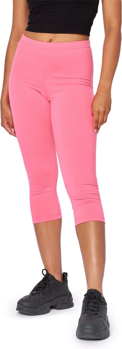 Bellivalini Dames Leggings - Neonbroek - Sport - Capri - Joggingbroek - Sporbroek - Yogabroek - BLV-BLV50-300-LE - Roze - M