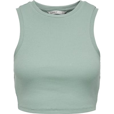 Only Top Onlvilma S/l Cropped Tank Top Jrs N 15282771 Jadeite Dames Maat - L