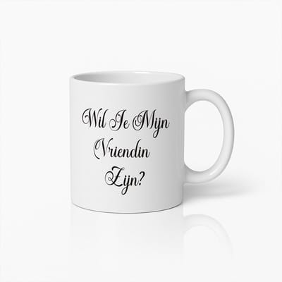 Wil Je Mijn Vriendin Zijn? Romantische Aanzoek Koffiemok