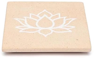 Wierookbrander lotus roze zandsteen – 10 cm x10 cm
