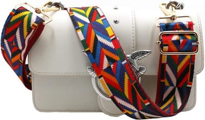 Verstelbare Schouderband voor Tassen, Brede 3.8 cm, Boho Stijl, 75-134 cm, Met Karabijnhaak voor Handtassen en Schoudertassen, Verkrijgbaar in 7 Kleuren