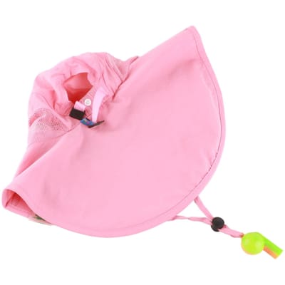 Meisjes Zonnehoed UV-bescherming Schattige Cartoonprint Grote Rand Kinderen Strand Speelpet voor Zomer Roze pink