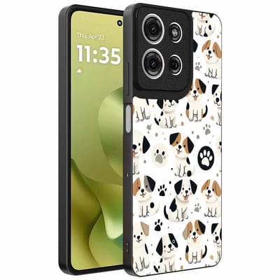 Geschikt voor Motorola Moto G86 Telefoonhoesje met honden opdruk - TPU backcover case dog design - Smartphonica geschikt voor Motorola Moto G86