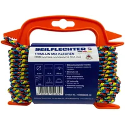 Seilflechter Trimlijn 6mm Gevlochten Mixed Color 10m Op Haspel