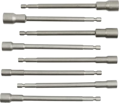 GEKO Magnetische dopsleutelset - 8-delig - 6-13mm - 150mm lengte - CrV staal