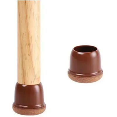 Siliconen Beschermhoes Stille Tafelpoot Stoelhoes Stoelpoot Vloerbeschermers met Dikke Wikkel Viltpads Siliconen S 14-19mm&20 Pcs