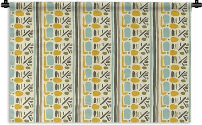 Wandkleed - Wanddoek - Inca - Patronen - Abstract - 90x60 cm - Wandtapijt