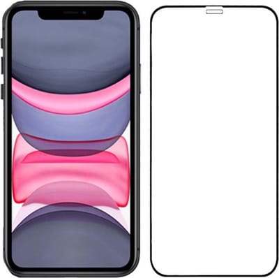 Smartphonica iPhone 11 full cover tempered glass screenprotector van gehard glas met afgeronde hoeken geschikt voor iPhone 11