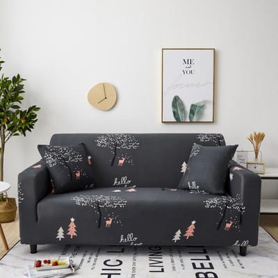 Spandex Elastische Bankhoes voor Woonkamer Strakke Wrap Allesomvattende Bankhoes Modulaire Meubels Bank Beschermhoes 1/2/3/4-zits 4-Seat 235-300cm