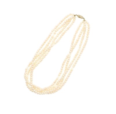 Behave - Dames Parel Ketting Zoetwaterparels - Mode Statement Ketting - Nikkelvrij