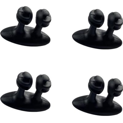 Auto Dashboard Telefoon Oplader Kabel Manager Haak Koptelefoon Lijn Organizer Sluiting Klem Houder Auto Interieur Accessoires 4pc black