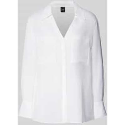 Regular fit blouse van een mix van viscose en linnen, model 'Bosala'