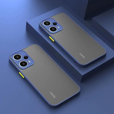 Luxe Hybride Harde Achterkant Cover Case Voor Xiaomi Redmi Note 12 4G 12S 12C Turbo Note12 Pro Plus 5G Matte Siliconen Zachte Coque Redmi Note 12 Pro 5G gray