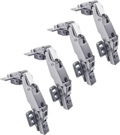 Zachte-sluitende 35 mm scharnieren met hydraulische demper voor keuken- en kastdeuren - 4 stuks met automatische demping en gemakkelijke sluiting