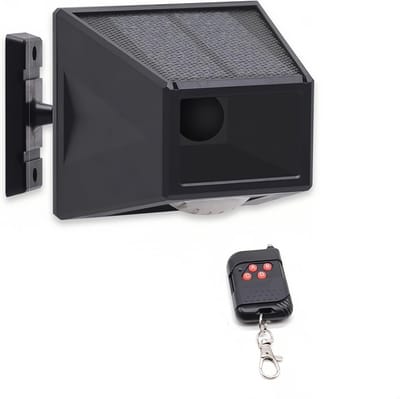 Solar Alarm Buiten Bewegingssensor Detector met Afstandsbediening IP65 Waterdicht en Sterke Sirene voor Tuin en Boerderij