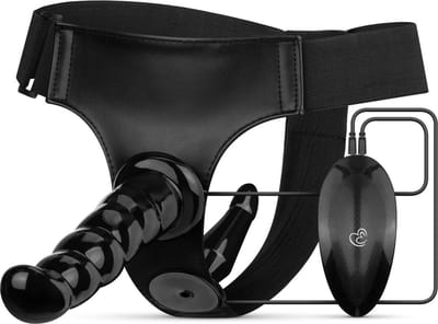 Fetish Collection - Vibrerende Strap-On Set - Zwart