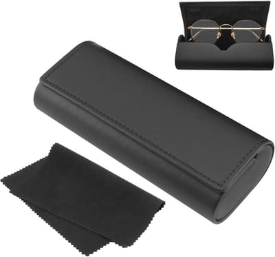 Elegante Hard Case voor Brillen - Duurzaam en Stijlvol - Inclusief Microfiber Doek - Ideale Opbergdoos voor Optimale Bescherming van Je Zonnebril en Leesbril