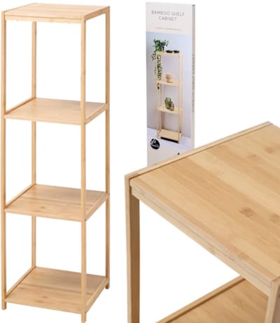 Bamboo Boekenkast 31 x 31 x 106 cm 4 Planken