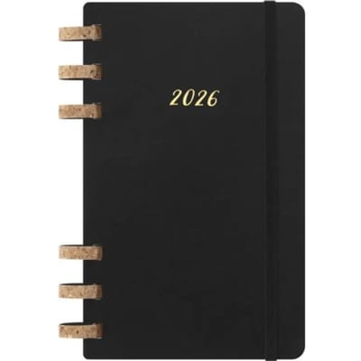 Moleskine life agenda 2026 spiraal, week- en maandindeling, a5, softcover, zwart