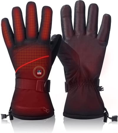 Elektrische Handschoenen - Handschoenen Verwarmd Waterproof - Handschoenen met Verwarming - Zwart/Unisex
