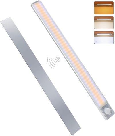 LED Onderkastenlamp met Bewegingssensor en Oplaadbare Accu - Dimbare, Superheldere Lamp voor Keuken, Kast en Trap