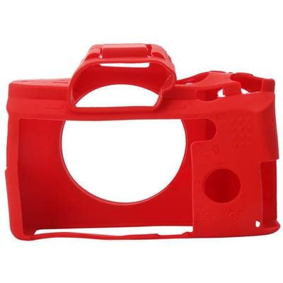 Housse en silicone pour appareil photo numérique sain et résistant pour Sony A72 A7R2 A7S2 Protecteur lavable Jaune rouge