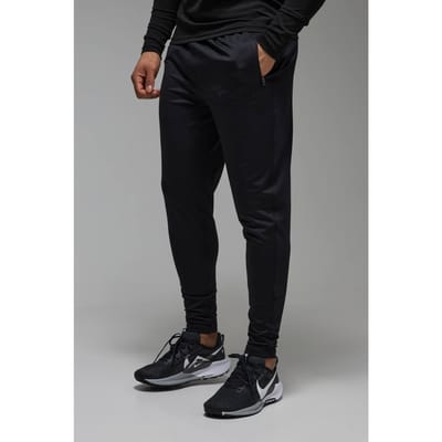 Heren Active Performance Toelopende Stretch Jogger | Black | Size XS